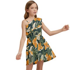 Kids  One Shoulder Party Dress 