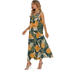 V-Neck Sleeveless Wide Leg Pants Overalls 