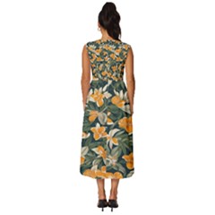 Sleeveless Round Neck Midi Dress 