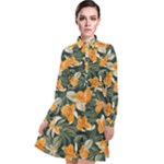 Neroli Blossom Long Sleeve Chiffon Shirt Dress