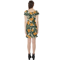 Short Sleeve Skater Dress Back Short Sleeve Skater Dress Back