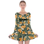Neroli Blossom Long Sleeve Skater Dress