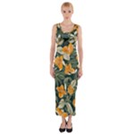Neroli Blossom Fitted Maxi Dress