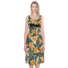 Neroli Blossom Midi Sleeveless Dress from ArtsNow.com
