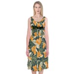 Neroli Blossom Midi Sleeveless Dress