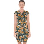 Neroli Blossom Capsleeve Drawstring Dress 