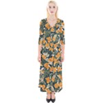 Neroli Blossom Quarter Sleeve Wrap Maxi Dress