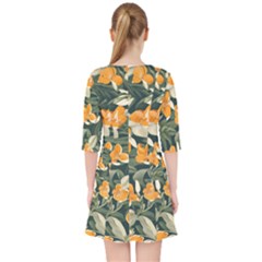 Quarter Sleeve Pocket Dress 