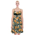 Neroli Blossom Spaghetti Strap Velvet Dress