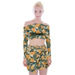 Neroli Blossom Off Shoulder Top with Mini Skirt Set