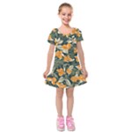 Neroli Blossom Kids  Short Sleeve Velvet Dress