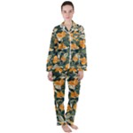 Neroli Blossom Women s Long Sleeve Satin Pajamas Set	
