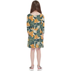 Kids  Quarter Sleeve Skater Dress 