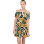 Neroli Blossom Off Shoulder Chiffon Dress