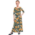 Neroli Blossom Kids  Quarter Sleeve Maxi Dress