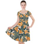 Neroli Blossom Cap Sleeve Midi Dress