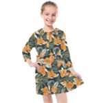 Neroli Blossom Kids  Quarter Sleeve Shirt Dress
