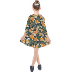 Kids  Quarter Sleeve Shirt Dress 
