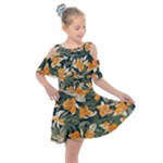 Neroli Blossom Kids  Shoulder Cutout Chiffon Dress