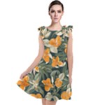 Neroli Blossom Tie Up Tunic Dress