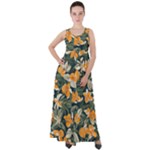 Neroli Blossom Empire Waist Velour Maxi Dress