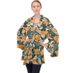 Neroli Blossom Long Sleeve Velvet Kimono 