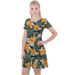 Neroli Blossom Cap Sleeve Velour Dress 