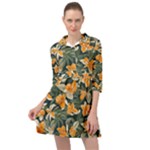 Neroli Blossom Mini Skater Shirt Dress