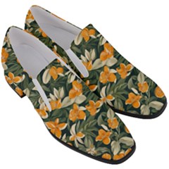 Women Slip On Heel Loafers 