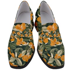 Women s Chunky Heel Loafers 