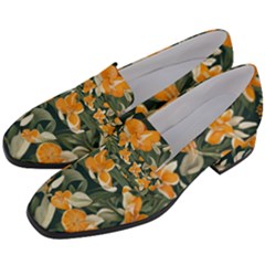 Women s Chunky Heel Loafers 