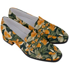 Women s Chunky Heel Loafers 