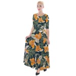 Neroli Blossom Half Sleeves Maxi Dress