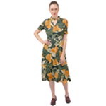 Neroli Blossom Keyhole Neckline Chiffon Dress