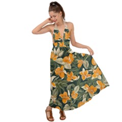 Backless Maxi Beach Dress 