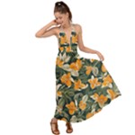 Neroli Blossom Backless Maxi Beach Dress
