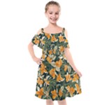 Neroli Blossom Kids  Cut Out Shoulders Chiffon Dress