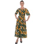 Neroli Blossom Shoulder Straps Boho Maxi Dress 