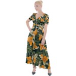 Neroli Blossom Button Up Short Sleeve Maxi Dress