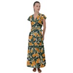 Neroli Blossom Flutter Sleeve Maxi Dress