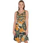 Neroli Blossom Knee Length Skater Dress With Pockets
