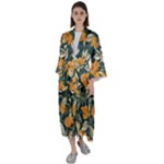 Neroli Blossom Maxi Satin Kimono