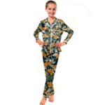 Neroli Blossom Kids  Satin Long Sleeve Pajamas Set
