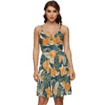 Neroli Blossom V-Neck Pocket Summer Dress 