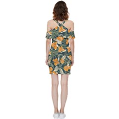Shoulder Frill Bodycon Summer Dress 