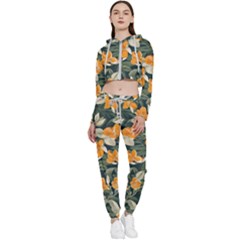 Cropped Zip Up Lounge Set 