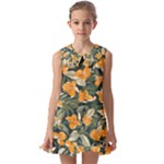 Neroli Blossom Kids  Pilgrim Collar Ruffle Hem Dress