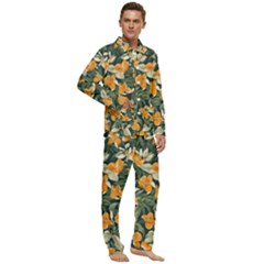 Men s Long Sleeve Velvet Pocket Pajamas Set 