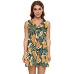 Neroli Blossom Tiered Sleeveless Mini Dress