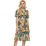 Neroli Blossom Button Top Knee Length Dress